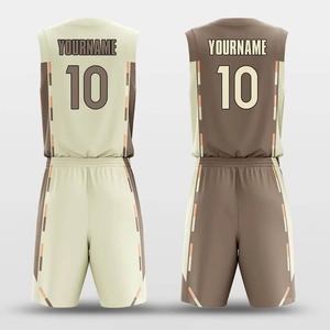ชุดบาสเก็ตบอลดีไซน์ล่าสุด แห้งเร็ว ชุดเสื้อบาสเก็ตบอลดีไซน์ใหม่ล่าสุด แบบสวมใส่ได้สองด้าน สำหรับผู้ชาย - Product Image 6