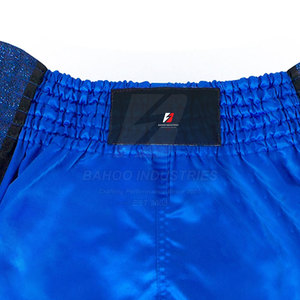 Premium Sporty Muay Thai Shorts <b>Mid</b> Solid MMA Boxing Kickboxing Training Gear Lightweight Quick Dry Breathable Elastic Waist - Product Image 4