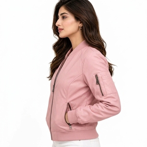 2026 <b>Women</b> Bomber Jackets <b>Windbreaker</b> Breathable Custom Logo Design Plus Sized <b>Women</b> Bomber Jacket OEM Service Best Selling - Product Image 4
