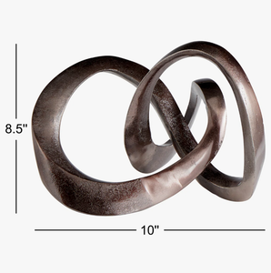 Escultura abstracta de Metal de aluminio Vintage moderna, decoración elegante para el hogar, estatuilla para maceta de jardín, precio de fábrica - Product Image 2