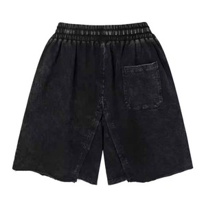 Shorts en jean déchiré respirant pour homme, taille mi-haute, coupe droite, en coton et élasthanne, style Y2K vintage, décontracté, streetwear d'été, tendance - Product Image 3