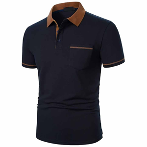 เสื้อโปโลแขนสั้นผ้าฝ้าย 100% คุณภาพพรีเมียม ทรงปกติ สำหรับผู้ชาย สวมใส่สบายๆ ในฤดูร้อน - Product Image 3