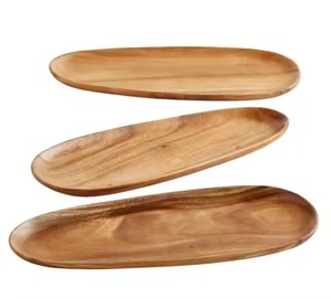 Bandeja de madera para servir en la cocina, mesa de desayuno, bandeja para servir comida en el hogar, restaurante, hotel, catering, bandeja de madera. - Product Image 2