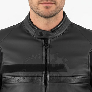 Waterproof Motorbike <b>Jacket</b> For Men With Wind Resistant Fabric And Breathable Inner Lining - Product Image 6