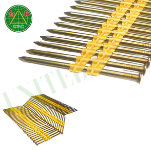 <b>Steel</b> Plastic Strip Nails Made in Vietnam Smooth Shank Gun Type with Checkered Head High Standard - Product Image 5