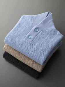 Luxury Design High Quality Men's Winter Soft Knitted Breathable 100% Cotton <b>Cardigan</b> <b>Sweater</b> Modern Design - Product Image 3