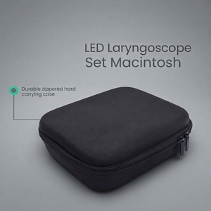 ชุดเครื่องมือส่องกล่องเสียงสแตนเลสแบบใช้ซ้ำได้ พร้อมด้ามจับ LED และใบมีดโค้งแบบแมคินทอช 3 แบบ สำหรับใช้ในหู คอ จมูก ได้รับการรับรองมาตรฐาน CE - Product Image 4
