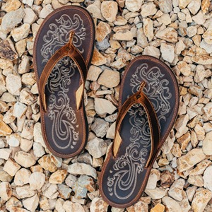 Toutes les sandales en cuir premium Paniolo pour femmes/hommes, tongs polyvalentes et uniques, confort et style toute la journée - Product Image 1