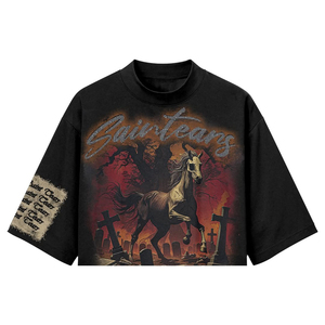 Greatshoes Embroidered 100% Cotton Vintage Oversized <b>T</b>-<b>Shirt</b> Washed Distressed Custom Print Quick Dry Anti-Wrinkle <b>Men's</b> - Product Image 4