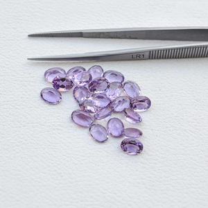 Piedras Preciosas Sueltas de Amatista Brasileña Natural AAA de 6x8 mm, Corte Oval Facetado, Piedras de Nacimiento, Joyería Hecha a Mano, Productos de Moda - Product Image 4