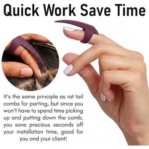 Herramienta Profesional para Separar Dedos, Separador de Anillos de Uñas Fácil de Usar para Extensiones de Cabello, Trenzado y Control de Secciones Suaves - Product Image 4
