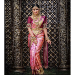 Pallu ที่อุดมไปด้วยที่สวยงามและ jacquard ทำงานบน Saree - Product Image 1