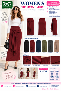 Jupe midi trapèze bleu marine à pois pour femme avec taille élastique et volants, style Prairie Chic - Product Image 2