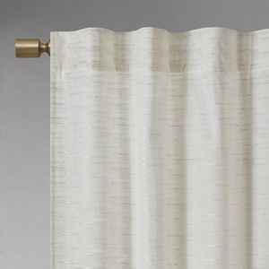 Pannello finestrino in poliestere in velluto con stampa metallizzata coppia con asta per oscuramento e tende e mantovane - Product Image 5