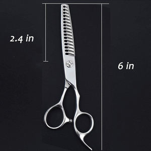 Wholesale Hair <b>Thinning</b> Scissors <b>Mirror</b> Finish 6.6" Durable Sharp Edge Barber <b>Thinning</b> Shears With Fix Finger Rest - Product Image 2