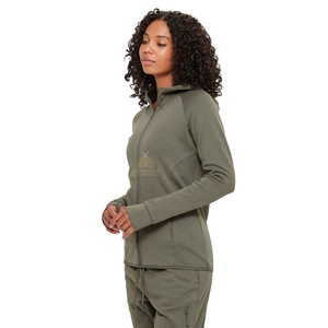 Ensemble de survêtement slim imprimé en polyester 100% pour femmes avec sweat à capuche et pantalon respirant vêtements de sport à séchage rapide pour la course - Product Image 3