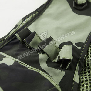 Gilet de randonnée pour homme, gilet en tissu camouflage 100% polyester pour homme, gilet multi-poches respirant pour la chasse et la pêche - Product Image 4