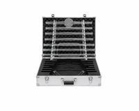 Crystal Glass Harp Musical Instrument Quartz Glass Chime Suite With Carry Case for Stage Performance in Low Price