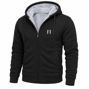 Sweat-shirts à capuche unisexes haut de gamme pour l'hiver, en coton épais, style streetwear, épaules tombantes, tricot côtelé, production OEM en usine de vêtements - Product Image 5