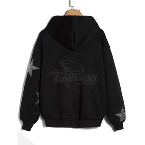 Sudaderas con Capucha de Alta Calidad al por Mayor, Sólidas, Casuales, para Invierno, para Hombre, con Pedrería, 100% Algodón, con Cierre, de Secado Rápido y Transpirables - Product Image 2