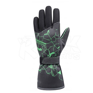Gants de karting haut de gamme avec manchette longue, design par sublimation, respirants et antidérapants pour les pilotes de kart compétitifs et l'utilisation sur piste - Product Image 4