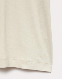 Camiseta de Yoga para Mujer 2026, Personalizada, Cuello Redondo, Manga Corta, Color Crema, 100% Algodón, Corte Regular, Color Sólido, Estilo Simple - Product Image 5
