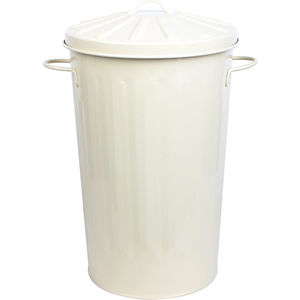 Fabulosa Cubierta de Basurero de Hierro Galvanizado de Diseño Moderno y Lujoso, Ecológica, con Asas, para Uso en Interiores/Exteriores, para el Hogar, de Fábrica - Product Image 1