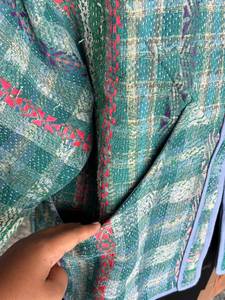 Veste bohème matelassée multicolore pour femmes, patchwork, ODM, 100% coton respirant, printemps automne - Product Image 3