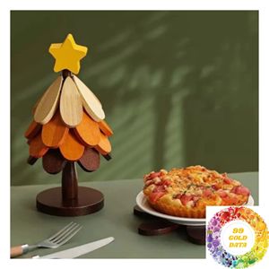 Wooden <b>Trivet</b> Stand 24cm High and 9.7cm Wide with 3 to 5 Layers for Hot Pot and <b>Pan</b> Protection for Daily Use - Product Image 2