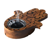 Nouvelle main en bois Madkhan brûleur brûleur d'encens porte-encens personnaliser la taille et personnaliser la fabrication de conception de l'Inde par RF