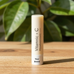 Exfoliante Labial Hidratante con Ácido Hialurónico Orgánico y Vitamina C, Bálsamo Humectante No Pegajoso, Aclarante, Empaque de Marca Privada - Product Image 3