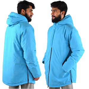 Veste coupe-vent d'hiver élégante de Blaze Fight Wear de haute qualité légère 100% Polyester imperméable à capuche post-entraînement - Product Image 1