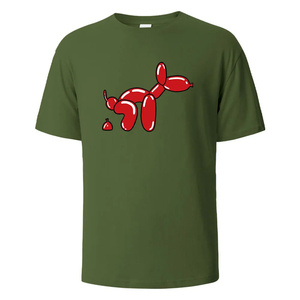 Camiseta Casual de Verano, Corte Regular, Estampada, Manga Corta, Cuello Redondo, Algodón Puro, Transpirable, Sostenible, 220g, AI-TS-18 - Product Image 1