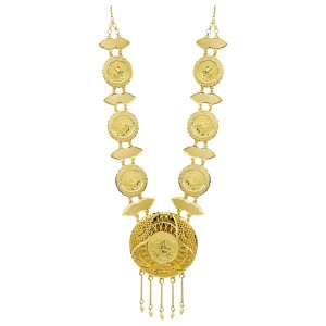 Juego de Joyería Largo Estilo Dubái Chapado en Oro de 14K, 18K, 24K al por Mayor, Diseño Turco, Joyería de Moda, Joyería Rellena de Oro, Oro Joyería - Product Image 3
