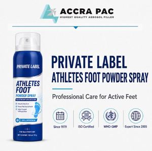 Super Quality Lightweight Foot Powder <b>Spray</b> For Non Sticky Foot And <b>Moisture</b> Control At Low Price By Supplier Foot Powder <b>Spray</b> - Product Image 5