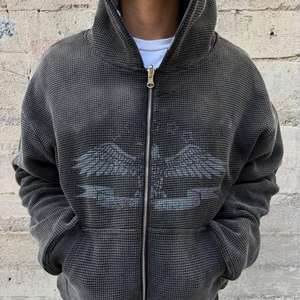 SPORTEX WEARS – Blouson à capuche réversible 100 % coton, coupe oversize, épais, pour l'hiver, avec logo brodé sur le devant, unisexe - Product Image 2