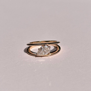 Trending 2 Carat Lab-Grown Pear Cut <b>Diamond</b> <b>Ring</b> 14K white Gold Classic Engagement Wedding Jewelry original - Product Image 4