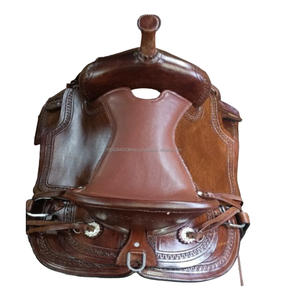 Cuir véritable Western Barrel Racing Saddle Brown Endurance Tack Set English Pleasure Horse Riding Saddle Equipment Wholesale - Product Image 4