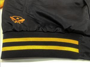 Top Trending Black Oversized Baseball Varsity Jacket for Men Winter Warm Reversible Windproof Fleece Lining Stand Collar Jacket - Product Image 5