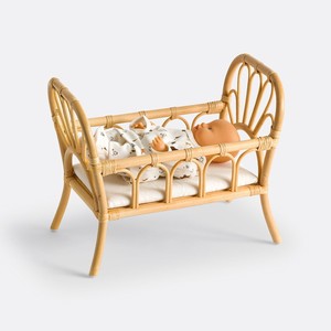 Berceaux pour poupées en rotin faits à la main, meilleur prix de gros, berceaux pour poupées en canne, jouets pour enfants, berceaux pour peluches - Product Image 6