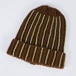 Best Selling Beanies with Custom Logo With Risestone Men Beanie Manufacturer Knitted Jacquard <b>Cap</b> <b>Winter</b> Hats - Product Image 3
