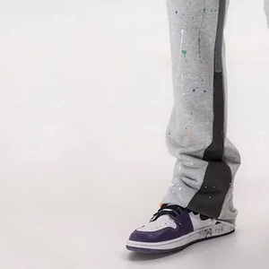 Hot Sale Men Flare Pants High Waist Regulars Fit <b>Bell</b> Bottom Style Sweatpants Comfortable Fitted Flared Sweat Pants For Men - Product Image 4