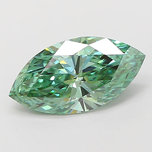 Diamante de corte marquesa cultivado en laboratorio, diamante verde de fantasía, piedra suelta para la fabricación de joyas - Product Image 1