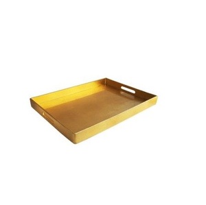 Plateau décoratif en laiton, plateau de service en métal artisanal de qualité supérieure pour la maison, la salle à manger, la cuisine, les mariages, les restaurants, l'hôtellerie - Product Image 2