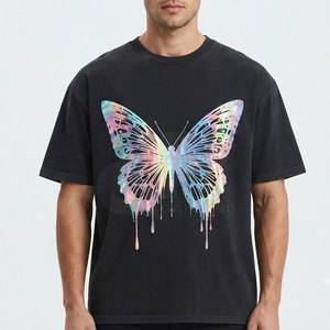 2026 เสื้อยืดพิมพ์ลายสะท้อนแสงผู้ชายคอกลมผ้าฝ้ายน้ำหนักเบาสบายๆสไตล์สตรีทสบายๆทุกวันเสื้อผ้าฤดูร้อน - Product Image 3