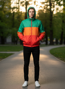 Custom Design Outdoor Running Men's <b>Plus</b> <b>Size</b> Windbreaker Jacket Soft Nylon <b>PVC</b> TPU Spandex Reusable Travel Waterproof Rain High - Product Image 4
