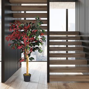 Albero di Ficus Artificiale Alto 1,2 Metri con Vaso da Vivaio - Product Image 3