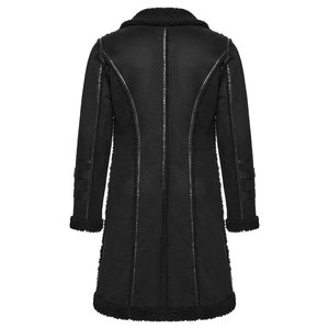 Veste d'hiver asymétrique pour homme, style punk gothique, en simili cuir, fermeture éclair, vente en gros - Product Image 3