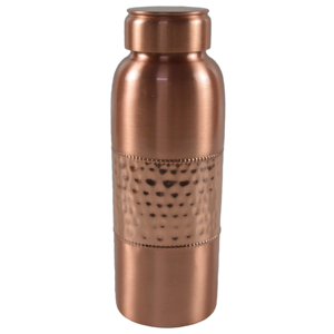 High Quality <b>Copper</b> <b>Bottle</b> Plain With Hammered Design Most Demanding Low Price Use for Containing Drinking Water Home Decors - Product Image 1