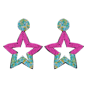 Pendientes de Cuentas Hechos a Mano al por Mayor, Joyería de Moda Artesanal de Primera Calidad para Mujer a Precio Económico - Product Image 1